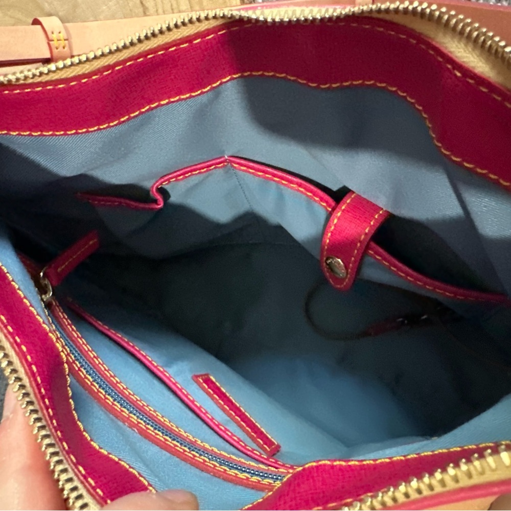 Dooney & Bourke Pink and Tan Women's Bag AS IS - Picture 9 of 15